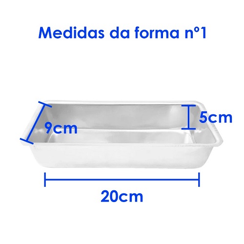 Forma Bolo Ingles Pequeno de alumínio - 1 un - N°1 - GoldPan Formas - Loja  de Confeitaria